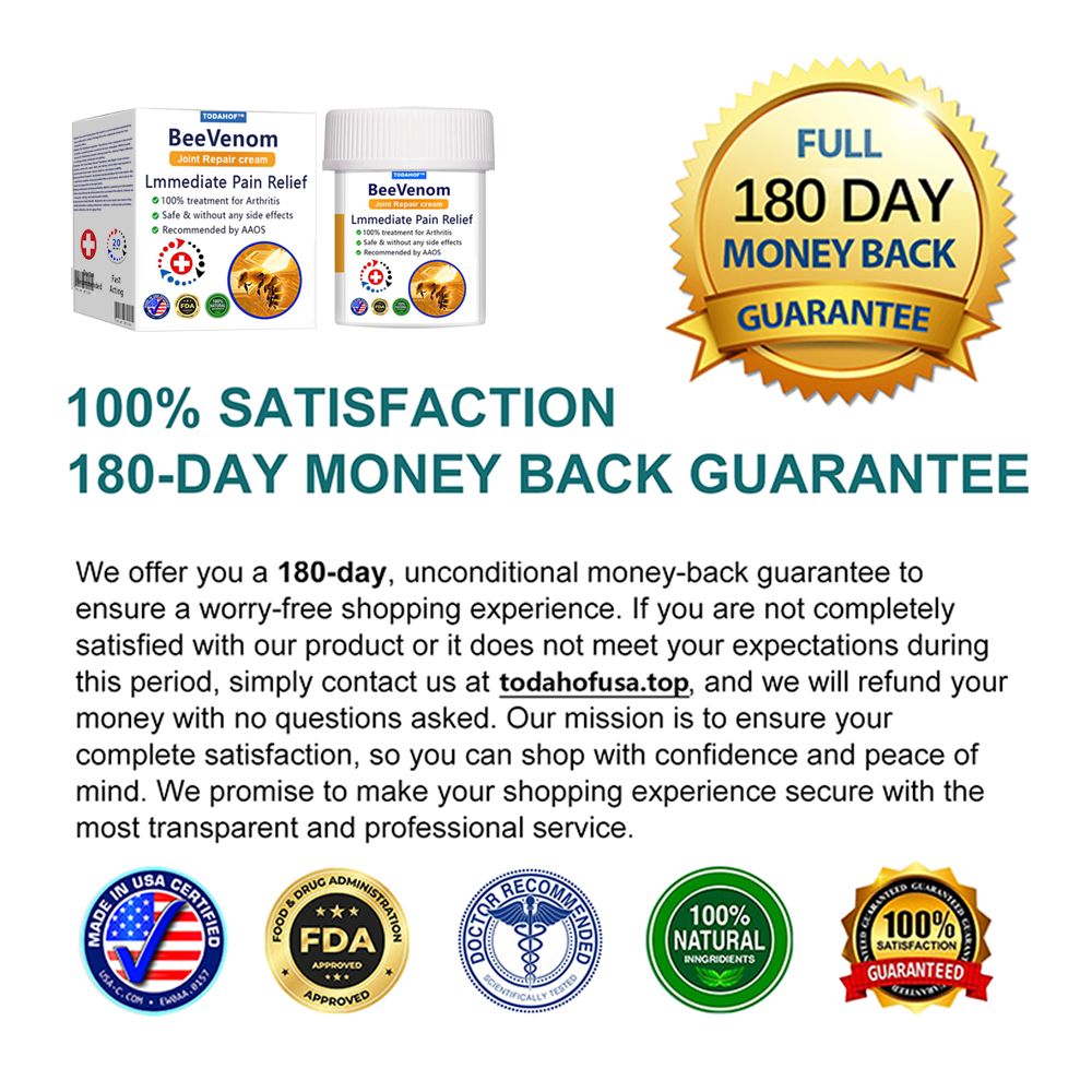 ✅Official Store 866: TODAHOF® BeeVenom Joint Repair Cream👨⚕️ Effective treatment of Arthritis (pain, swelling, deformity, stiffness, weakness)