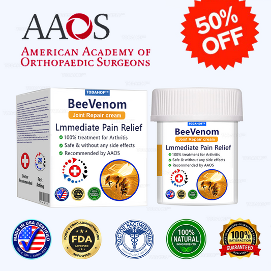 ✅Official Store 866: TODAHOF® BeeVenom Joint Repair Cream👨‍⚕️ Effective treatment of Arthritis (pain, swelling, deformity, stiffness, weakness)