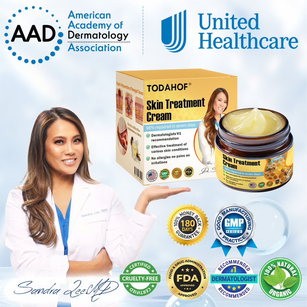 ✅Official Store TF02: 7-Day Multi-Effect All-in-One Skincare Cream (👨‍⚕️AAD Recommended🌼)Psoriasis (fast itch relief and skin repair)